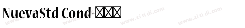 NuevaStd Cond字体转换